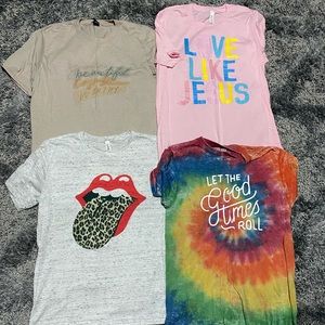 Women’s screen printed tees